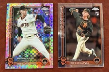 2025 Topps Chrome - Hayden Birdsong #USC159 X-Fractor (RC) & Base #138