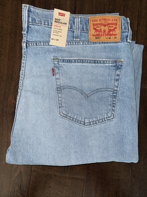 Brand New Men's Light Blue Levis 505 Regular 42X30. #005051706