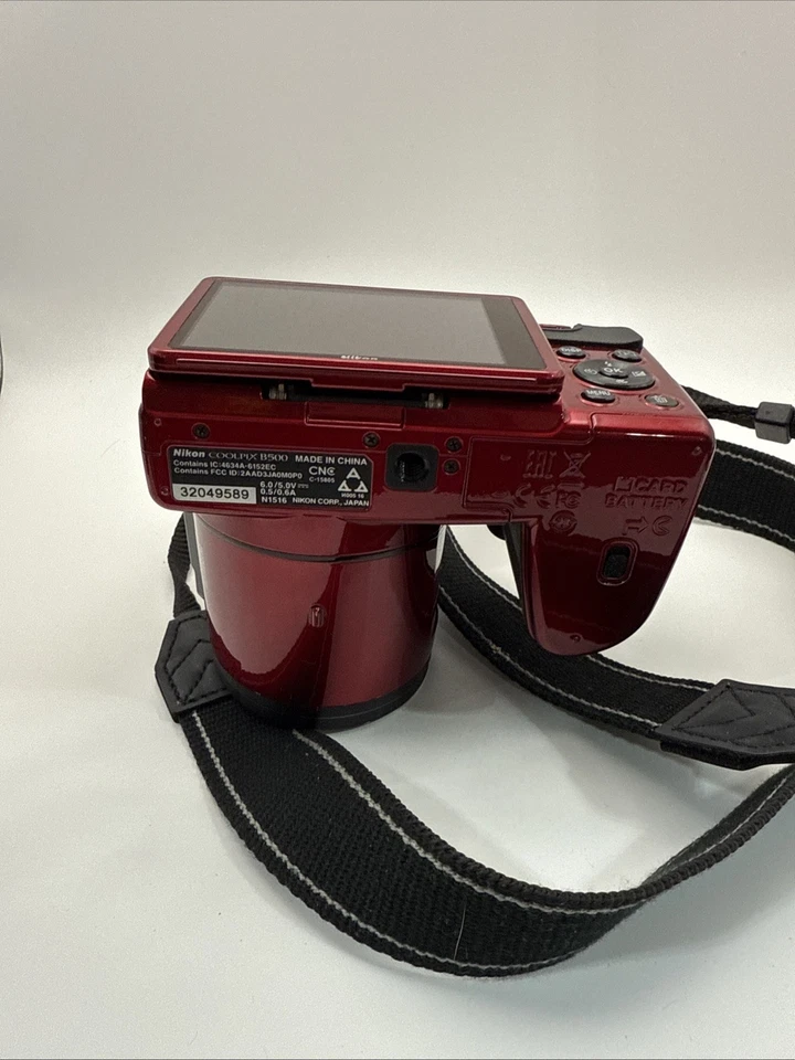 Nikon Coolpix B500 16MP Digital Camera Red 40x Optical Zoom (WORKS) (READ DESC) - Image 4 of 4