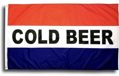 3x5 Foot Cold Beer Flag - Advertising Beer Flags Polyester
