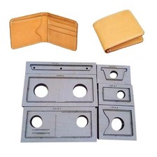 Bi-fold Short Wallet Leather Cutting Dies Card Holder Case Pouch Purse Templates