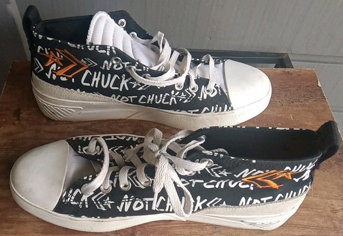 Converse Not A Chuck Mid Digital Terrain Black/White/Orange 170142C Size 10 - Picture 2 of 8