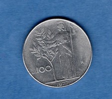 ITALY  -  100 Lire large type - 1977