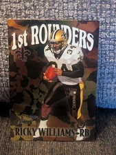 RICKY WILLIAMS 1999 Flair Showcase Rookie RC 1st Rounders #8 New Orleans Saints