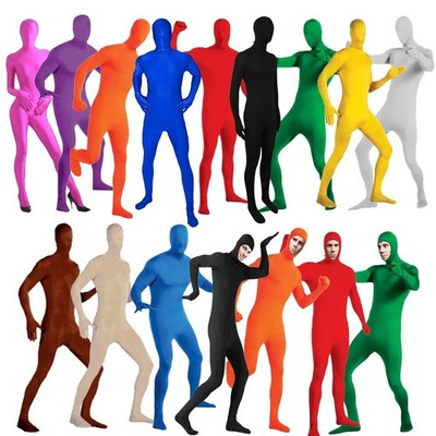 Unsichtbarer Morph Anzug Party Kostüm Kleid Ganzkörper Damen Herren Elasthan Overall