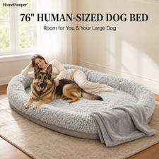 76" Human-Sized Dog Bed for Adults And Large Dogs