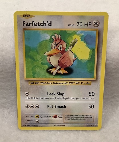2016 Pokémon XY Evolutions # 68 Farfetch’d Regular Rare