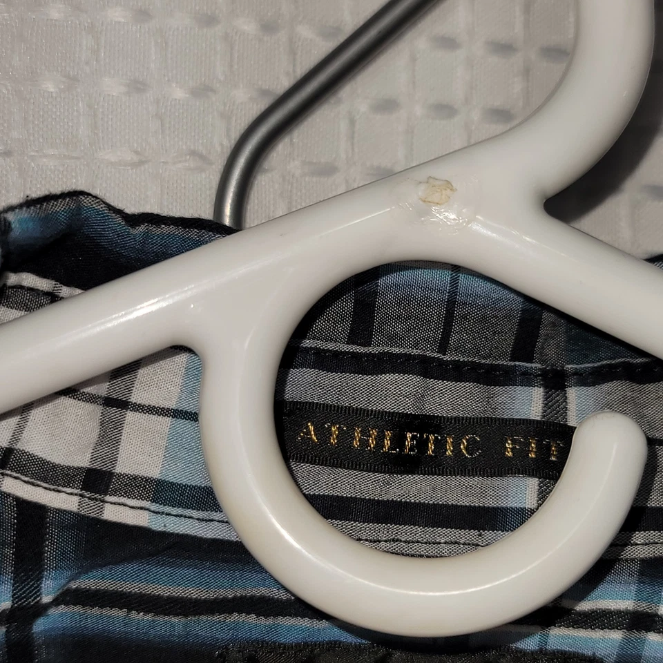 Polo HELIX con botones calce atlético a cuadros para hombre talla XL bolsillos delanteros Foto 3 de 4