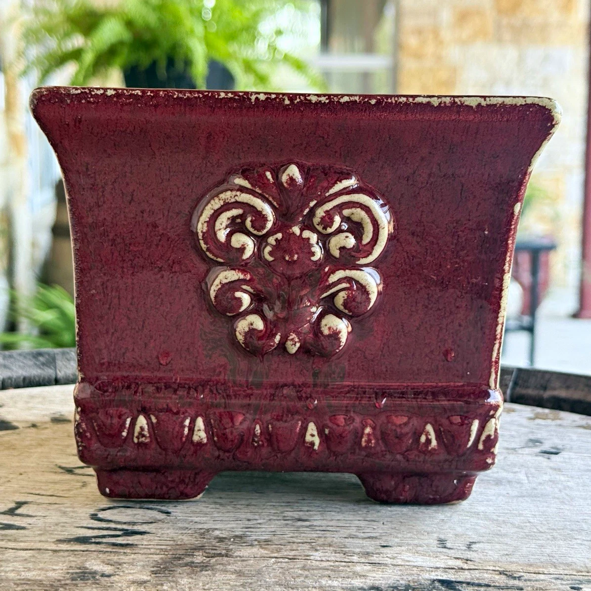 Red Ceramic Plant Baskets, Pots, Window Flower Pots for sale | eBay