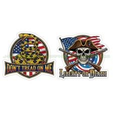 Dont Tread On Me Vinyl Decal Sticker 2 Pack C