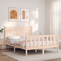 Massivholzbett Kiefernholz 140X200 Cm Ohne Matratze