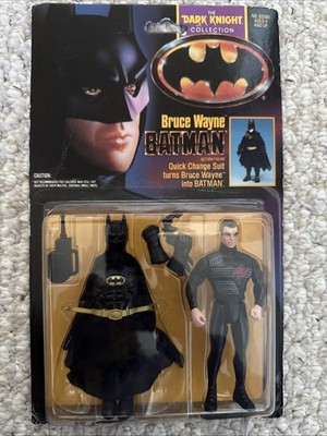 1990 Batman Dark Knight Collection 5'' Bruce Wayne Quick Change Figure Kenner