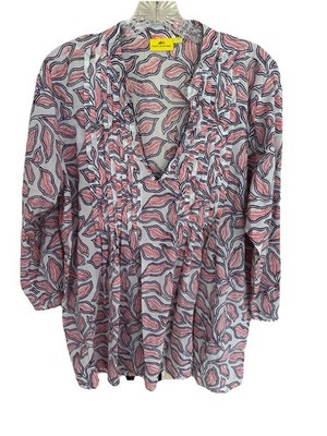 Roberta Roller Rabbit Tunic Beads Boho Beach L Relaxed Fit