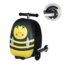 GoPowerBike GoVoyage 3-Wheel Kids Luggage Scooter w/ Light-Up Wheels | Open Box