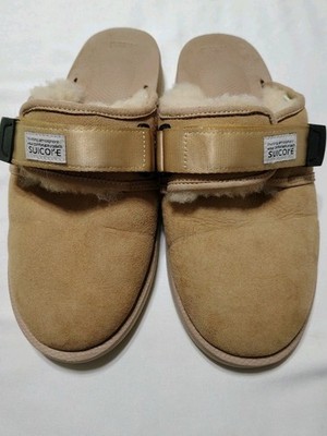 Likenew Free People x Suicoke Shearling Slide Mule Clog  Sandals Wms 10 Mens 8 
