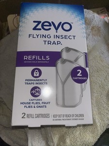 Zevo Flying Insect Fly Trap Refills (2 Total Cartridges) NEW