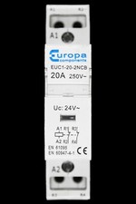 EUROPA 20 AMP DOUBLE POLE NC CONTACTOR 24V COIL EUC1-20-2NCB
