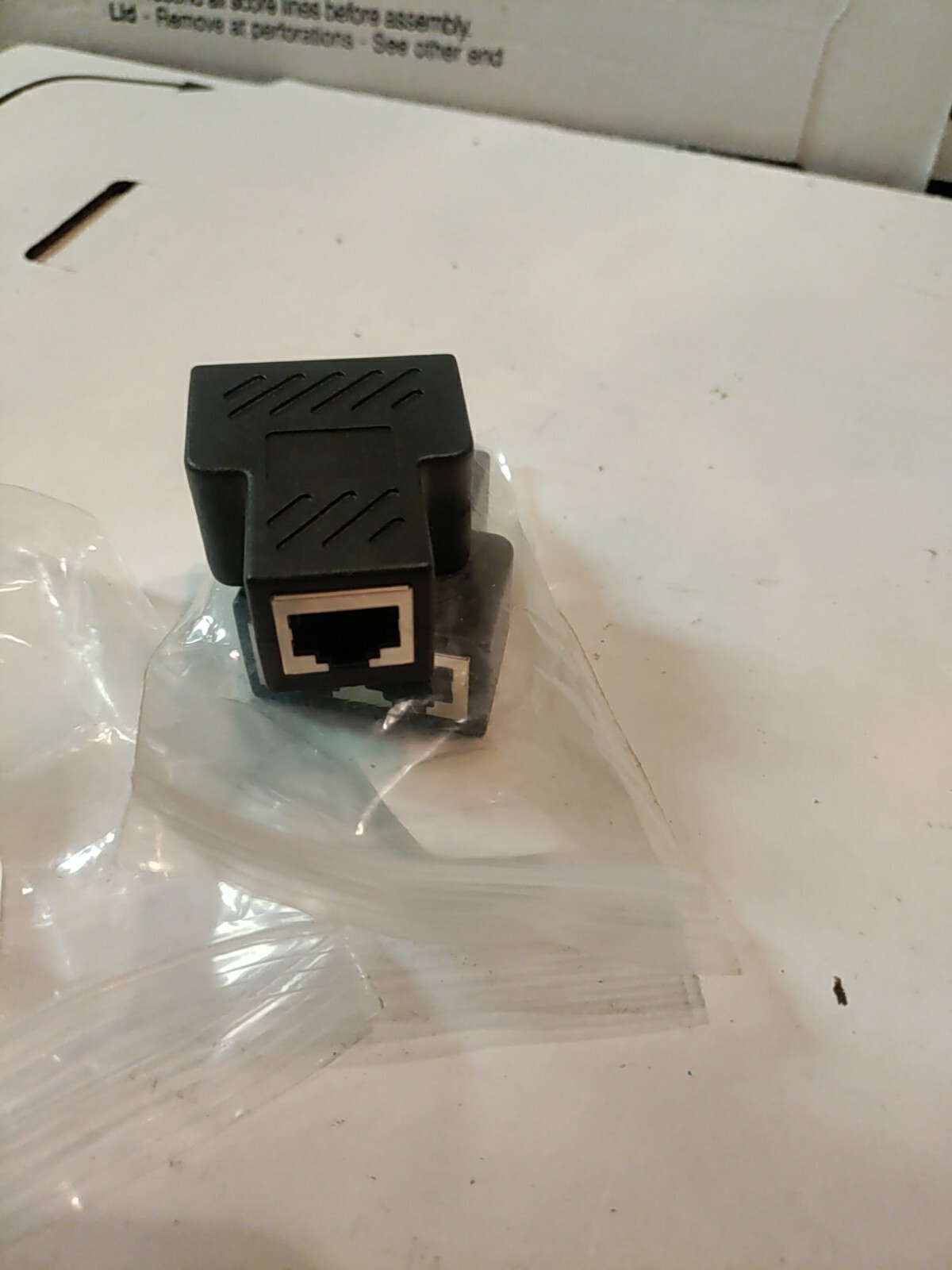 2Pack RJ45 Connector Splitter 1 to 2 sockets Cable