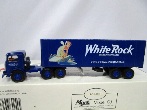 AHL Hartoy 1/64 Scale White Rock Mack CJ Truck Trailer Set NIB - Picture 1 of 4