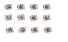 12x Nichtraucherschild, Raucherschild, Nichtraucher, aus CNS, Abm.: 5,5x5,0cm