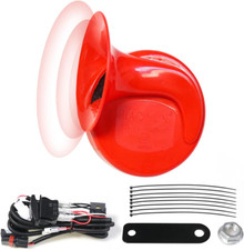 UTV Horn Kit with Rocker Switch 12V Loud RZR Horn Kit with Blue LED Push Button