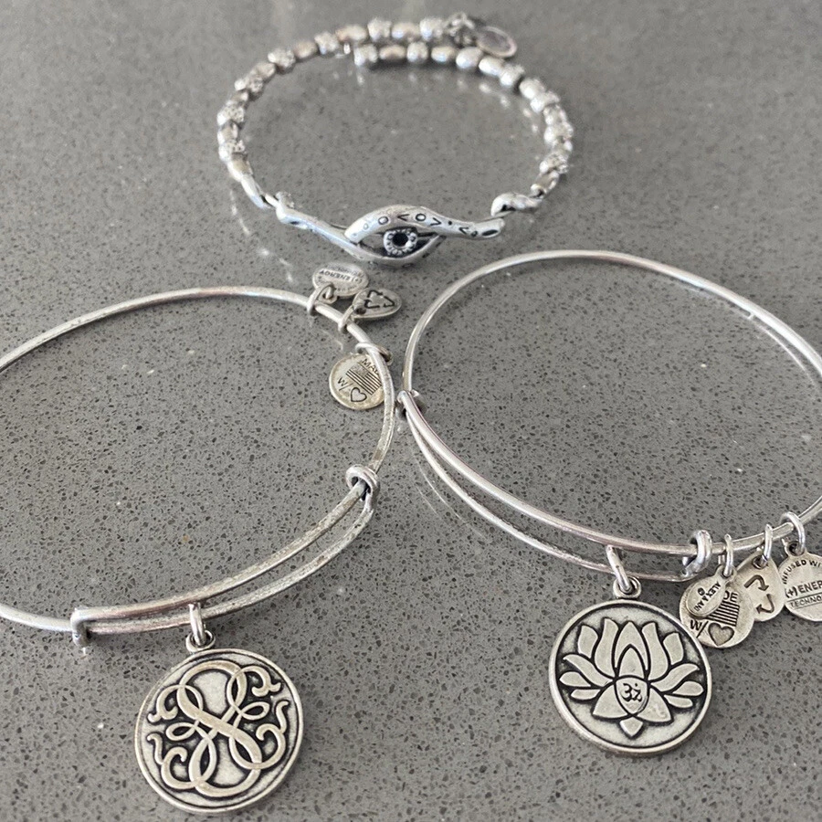 Disney Alex and Ani Bracelet - Coco Skull Bracelet - Silver