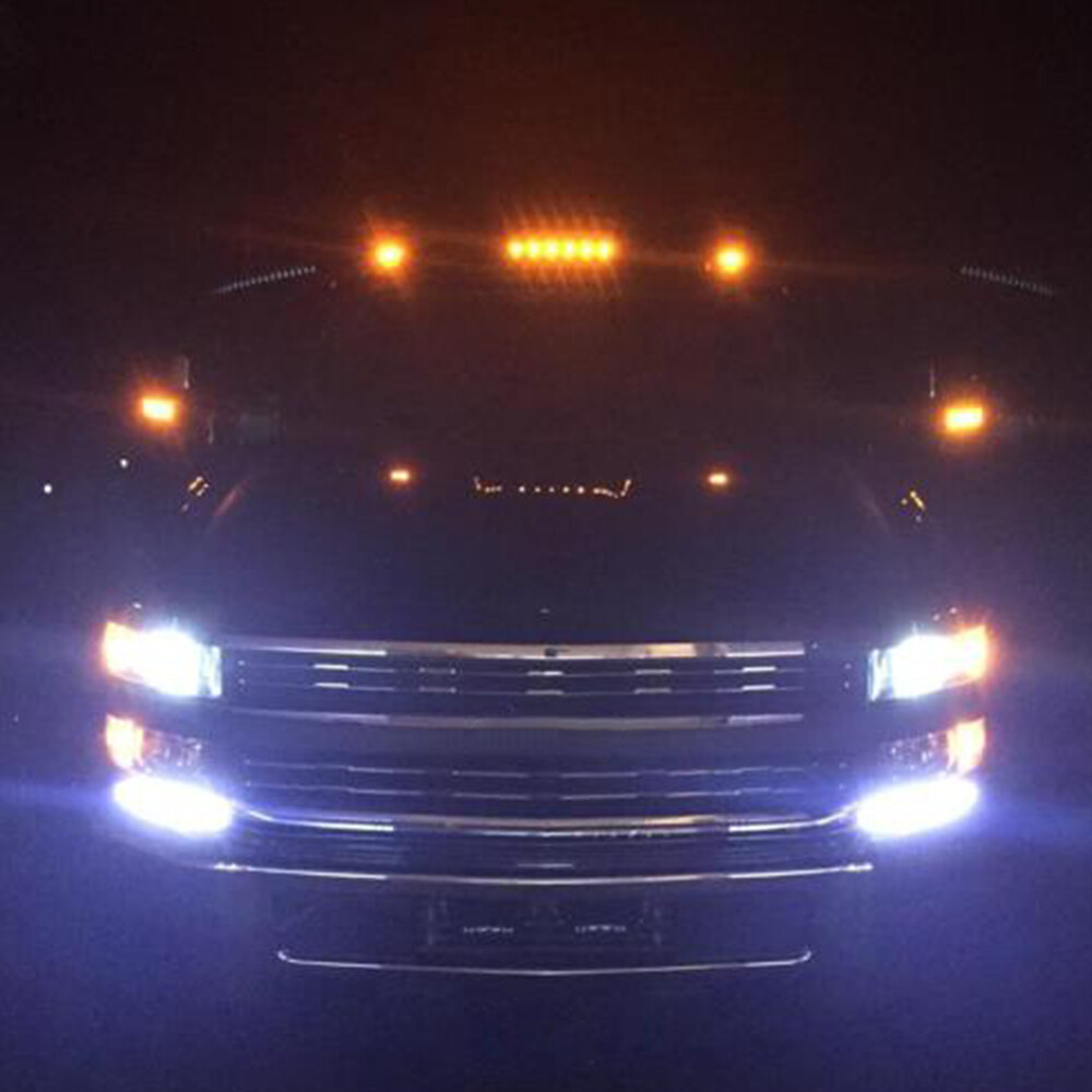 2005 Chevy Silverado Headlights LED Cab Roof Marker Lights For Silverado & Sierra 1500/2500/3500 (2000-2007) - 3 Pack, Clear Lens DOT Approved Cab Roof Lights