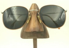 Vintage Charmant Pascale TT Tortoise Brown Silver Round Sunglasses FRAMES ONLY