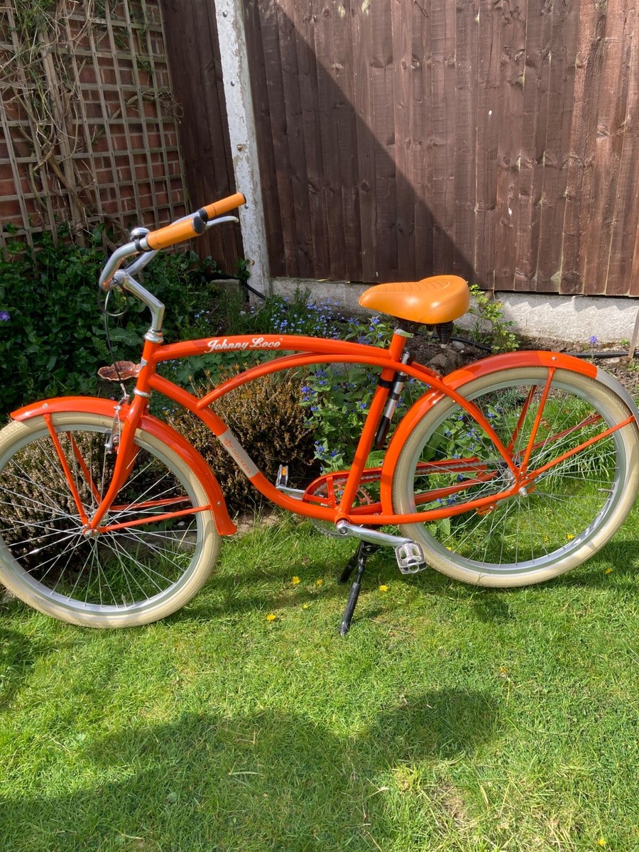 Johnny Loco orange Dockers Beach Cruiser Bicycle