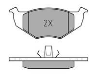 Meyle Bremsbelagsatz, Scheibenbremse Vorderachse U.A. FüR Seat, Skoda, VW