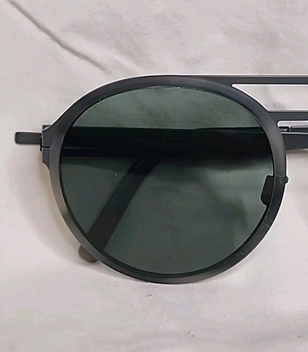 Ovvo 3822 Sunglasses Handmade Titanium Deep Olive With Green Tortoise - Picture 4 of 4