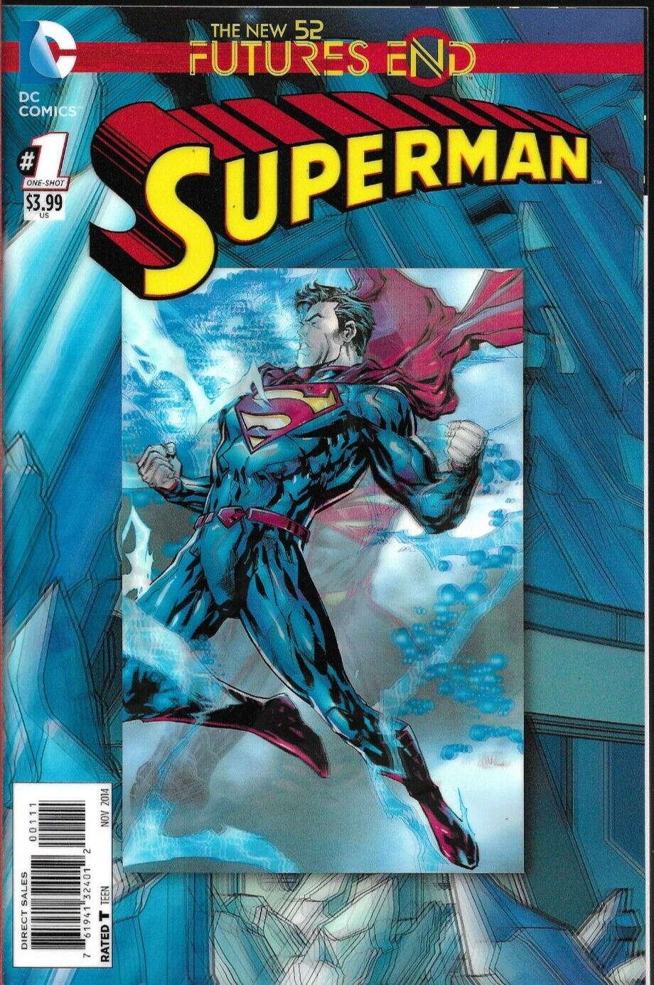 SUPERMAN - Futures End #1 3D Cover - New 52 - Back Issue