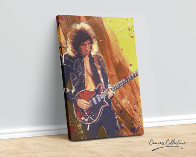 Brian May - Queen - Guitar Legends in Colour by Canvas Collections
