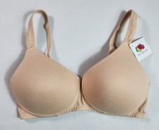 Fruit of the Loom T Shirt Bra Padded Underwired Womens Size 36D Beige