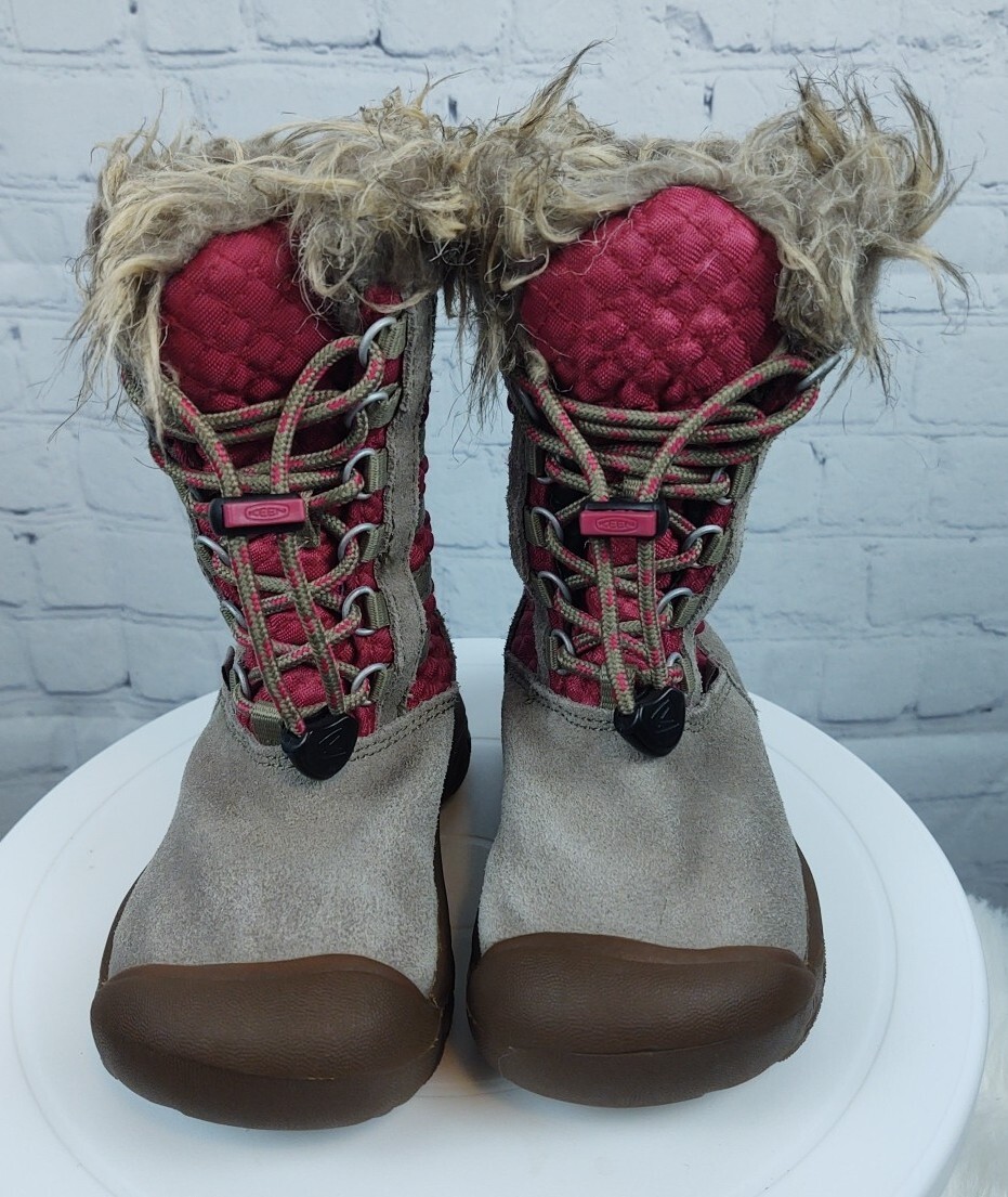 Stivali da neve invernali Keen per bambine Wapato impermeabili elastici con lacci taglia 9
