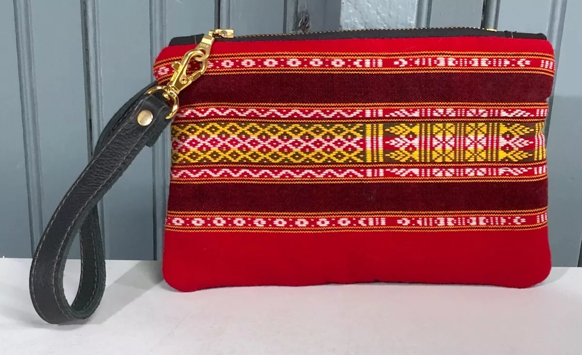 Small red clutch bag hot sale