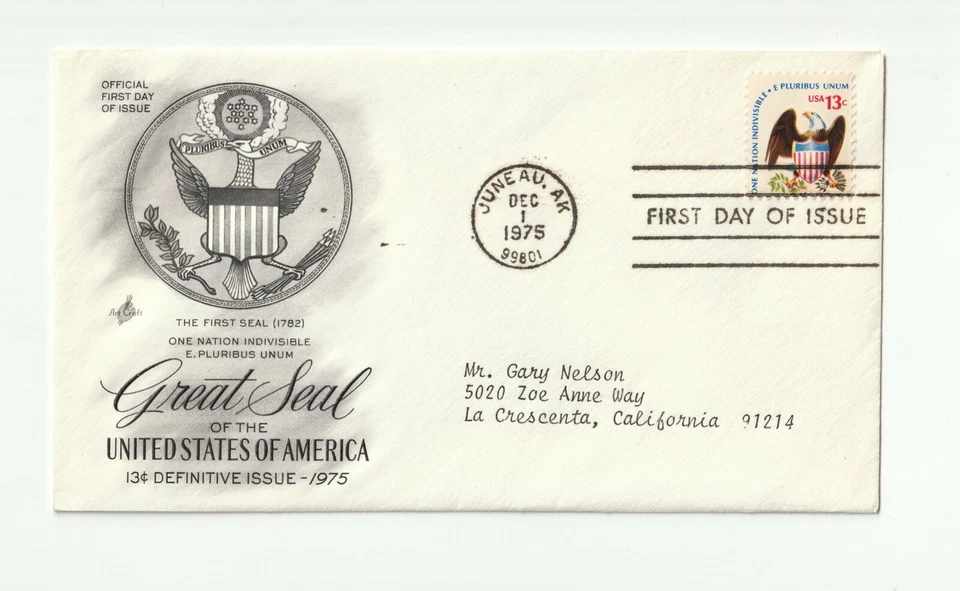 1975 / First Day Cover - USA - GREAT SEAL OF THE USA / 1 December 1975 - Image 4 of 4
