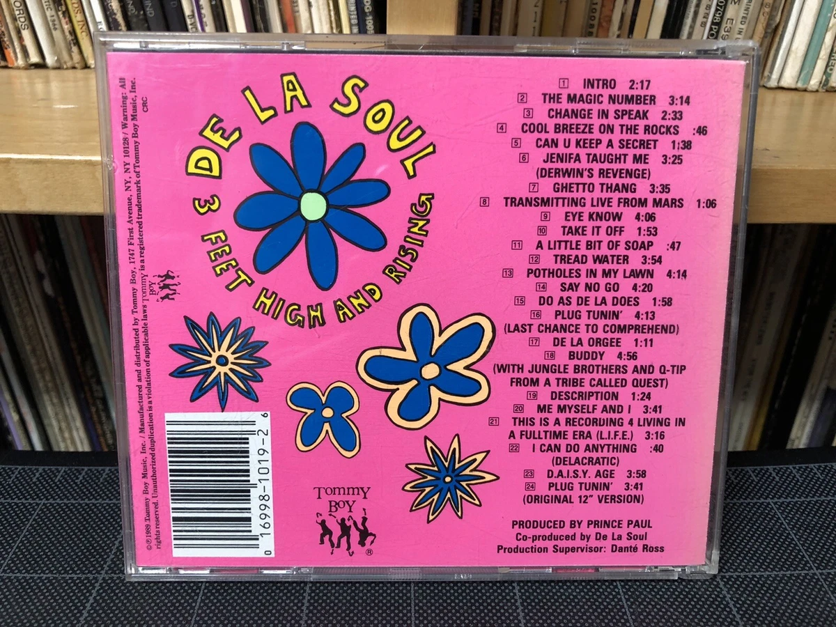 DE LA SOUL 3 Feet High And Rising CD TOMMY BOY TBCD 1019 OG VG EX