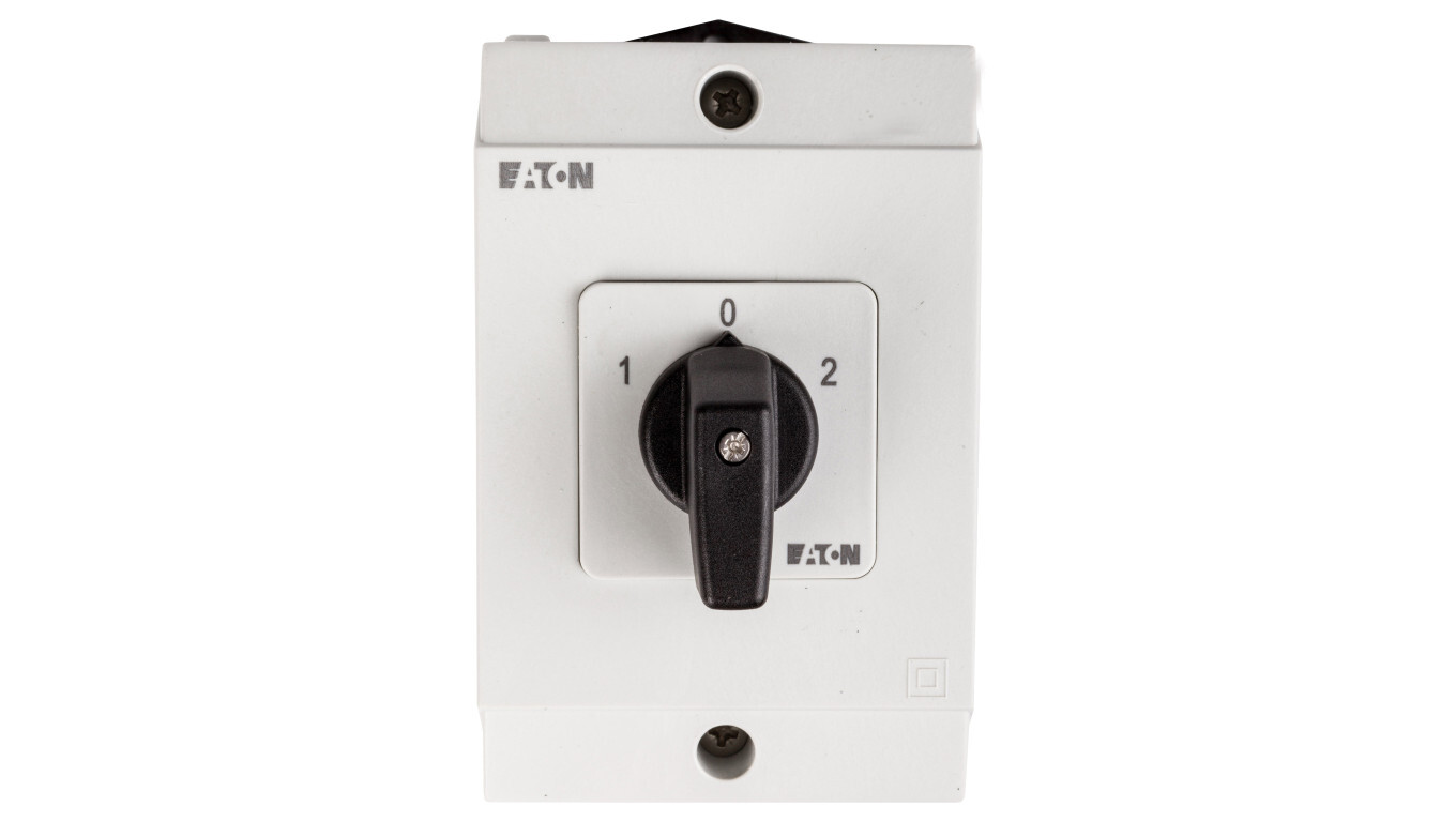 Cam switch 1-0-2 3P 20A in IP65 enclosure T0-3-8401 / I1 207 132 /T2UK