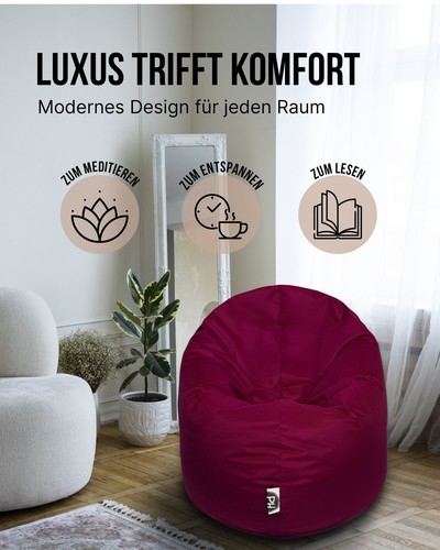 Patchhome 2 Varianten in 1 Sitzsack Sitzkissen Beanbag Gamer Kissen Tobekissen - Bild 93 von 199