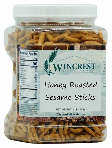 Honey Roasted Sesame Sticks - 2 Lb Tub - Free Expedited Shipping! - 第 1/3 張圖片