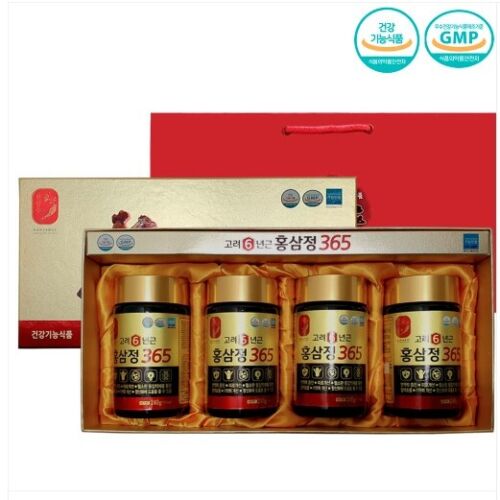 KOREA NO.1 Korean 6 Years Red Ginseng Extract 365, Saponin,Panax 240g x 4ea 2ea - Afbeelding 1 van 15