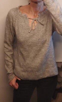 haut pull gris mango T 36/S/1 - Photo 1/4