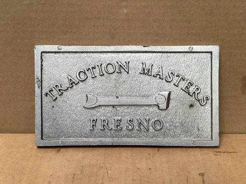 Traction Masters Car Club Plaque Fresno Ca HOT ROD Collectible