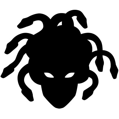 Medusa Silhouette Sticker Decal