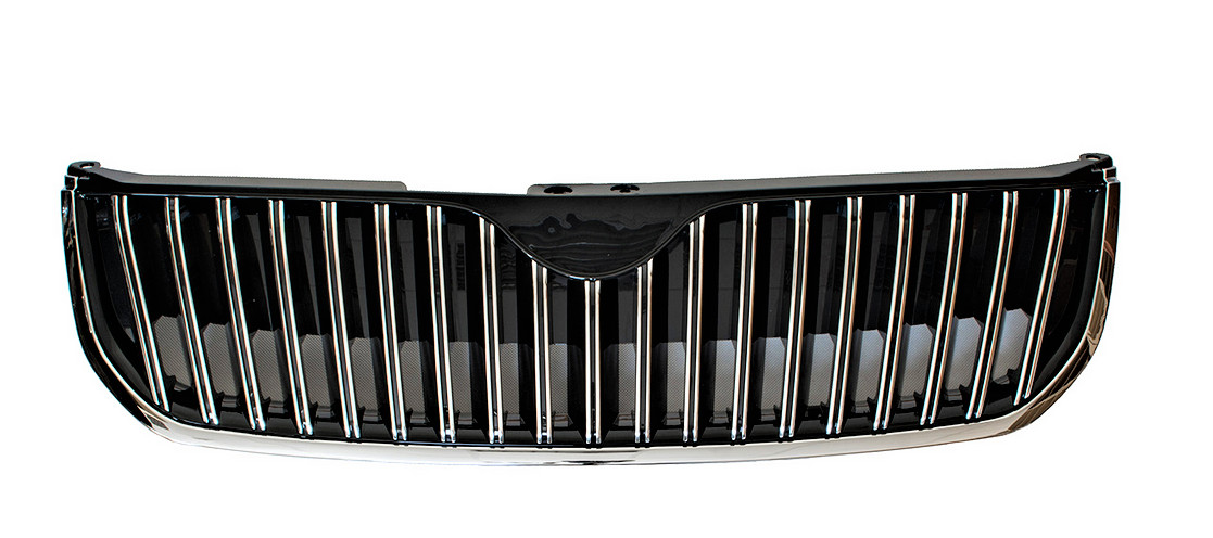 Grille de calandre centrale chrome pour Skoda Superb II finition élégance 2008-2013
