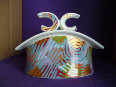 Deckeldose Rosenthal Pozellan Design van Loon * Dekor * edel * B 14,7 cm