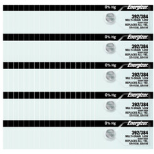 Energizer 392/384 SR41/W/SW Silver Oxide Watch Batteries 100 Pack 
