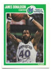 JAMES DONALDSON 1989-90 FLEER CARD NEAR MINT+ CONDITION