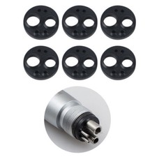 10 Pcs Dental Rubber Seal Cushion Gasket 6 Hole for High Slow Speed Handpieces